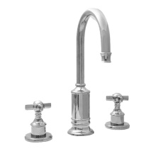 Sigma 7.5915708.35 - Margaux Tall Widespread Lavatory Set with 157 Cross Handle in Aged Brass
