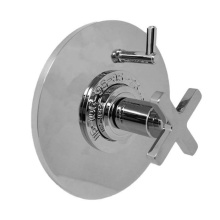 Sigma 1.073096.V1T.24 - 1/2'' Thermostatic Set, One Volume Control, TRIM CARINA-X POLISHED GOLD .24