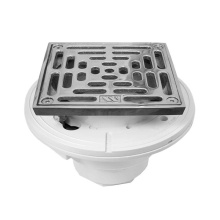 Sigma APS.3PVC.508T.54 - 6'' Square PVC Shower Drain with Solid Nickel Bronze Top Trim SATIN GOLD .54