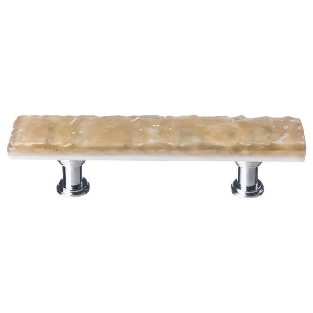 Glacier Sesame  Pull With Satin Nickel Base