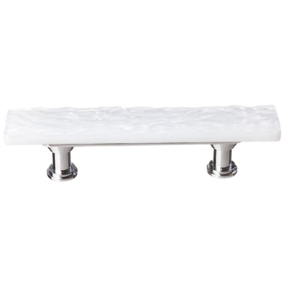 Skinny Glacier White Pull With Oil Rubbed Bronze Base