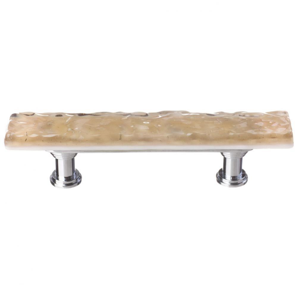 Skinny Glacier Sesame Pull With Satin Nickel Base