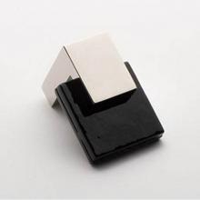 Sietto K-1203-PN - Affinity Black Knob With Polished Nickel Base