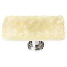 Sietto LK-222-PC - Glacier Sky Blue Long Knob With Polished Chrome Base