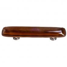 Sietto P-102-SN - Stratum Woodland & Umber Pull With Satin Nickel Base