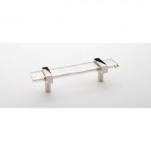 Sietto P-1900-5.5-PN - 5.5'' Adjustable Clear Pull With Polished Nickel Base