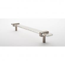 Sietto P-1900-9-SN - 9'' Adjustable Clear Pull With Satin Nickel Base