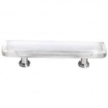 Sietto P-701-SN - Reflective White Pull With Satin Nickel Base