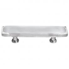 Sietto P-710-PC - Reflective Blue-Grey Pull With Polished Chrome Base
