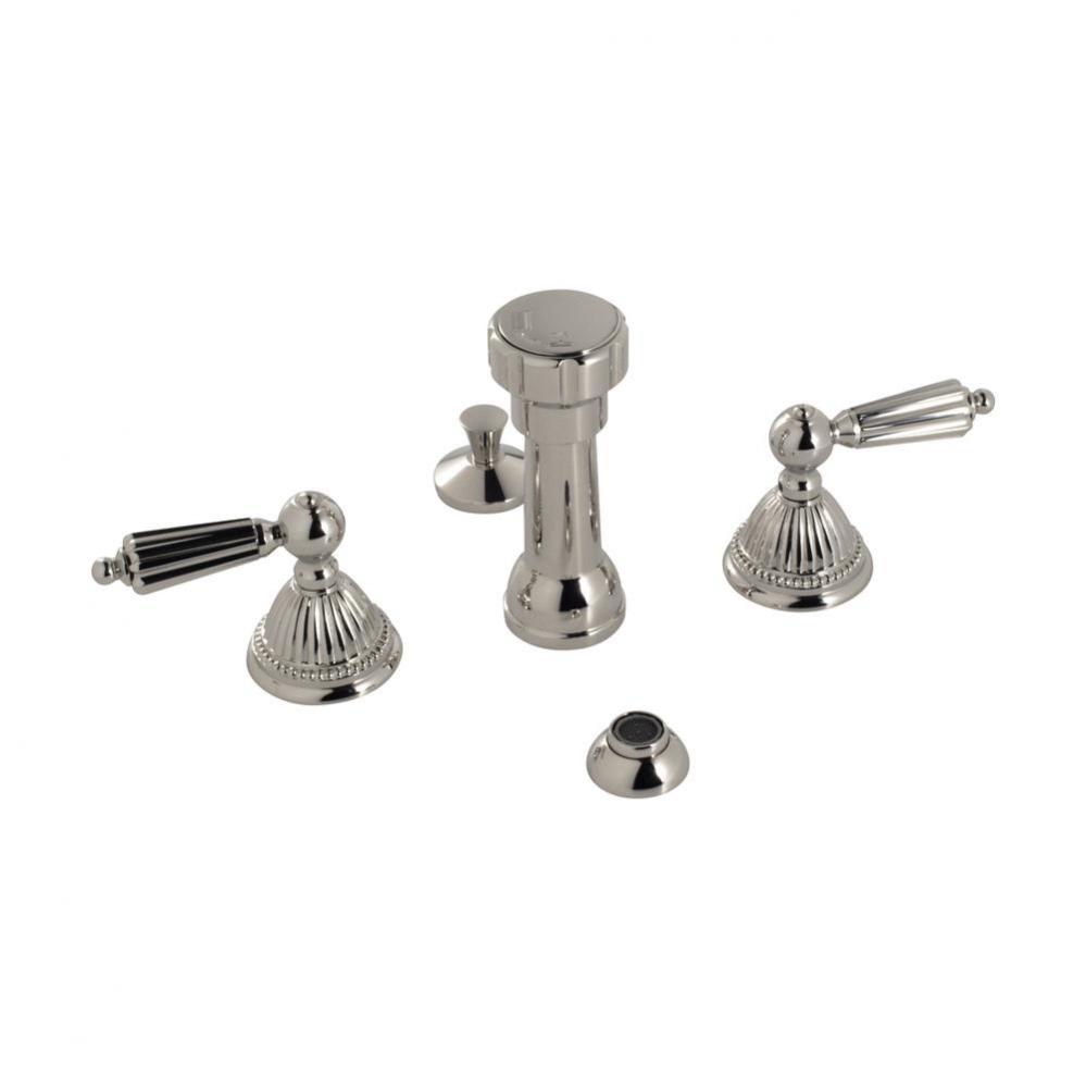 Bidet Fitting W/ Ll Handles (Includes Integral Vacuum Breaker, Aerated Spray, 1-1/4'' Po