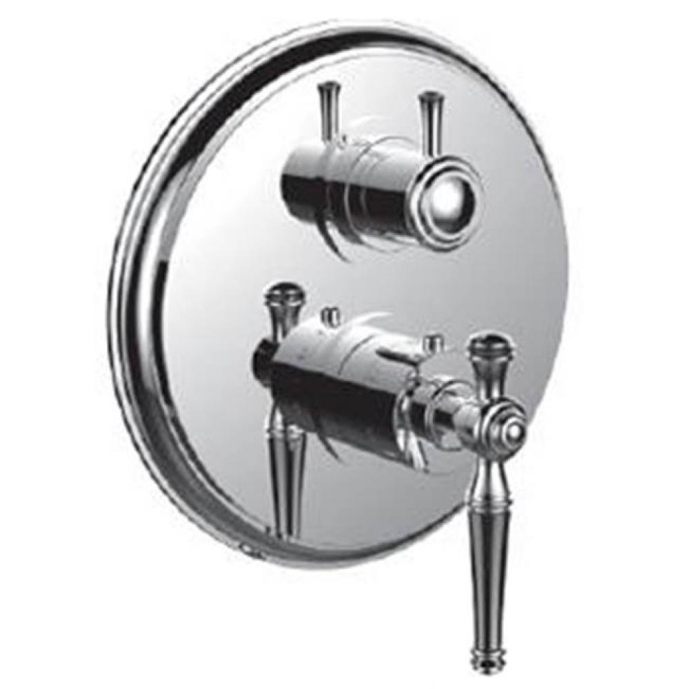 1/2'' Thermostatic Trim W/ Kl Handle And  3-Way Diverter (Shared) - (Uses Th-8313 Valve)