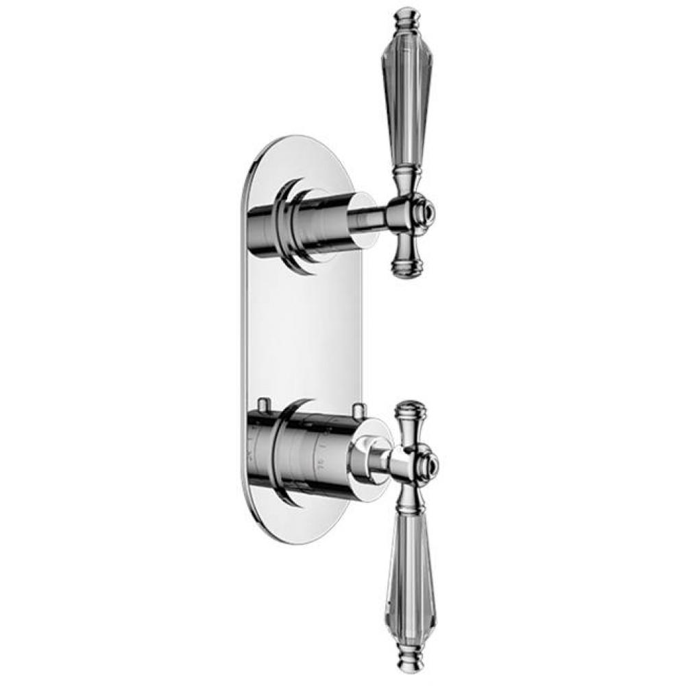 TRIM (Non-Shared Function) - 1/2'' Thermostatic Trim with Volume Control and 3-Way Diver