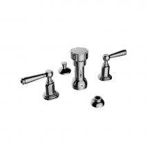 Santec 1870EP10 - Bidet Widespread W/ Ep Handles (Includes Integral Vacuum Breaker, Aerated Spray, 1-1/4''