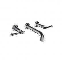 Santec 4529PI10-TM - Wall Mount Lavatory Widespread - Trim Only W/ Pi Handles (Spout Cxc 7-3/4'') Valves Not