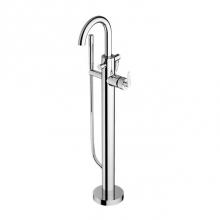 Santec 4594HN10-TM - TRIM - Floor Mount Tub Filler with Hand Shower