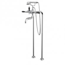 Santec 7050BT10 - Floor Mount Tub Filler with Hand Shower