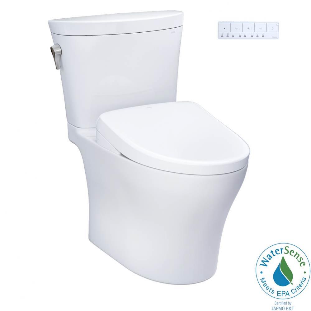 WASHLET®+ Aquia IV® Arc Two-Piece Elongated Dual Flush 1.28 and 0.9 GPF Toilet with S7 C