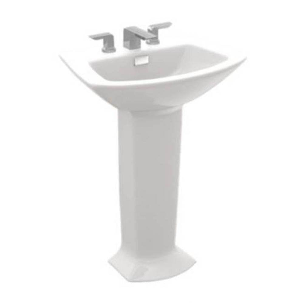 SOIREE 30''PEDESTAL LAVATORY 8''FAUCET CENTER/COLONIAL WHT C