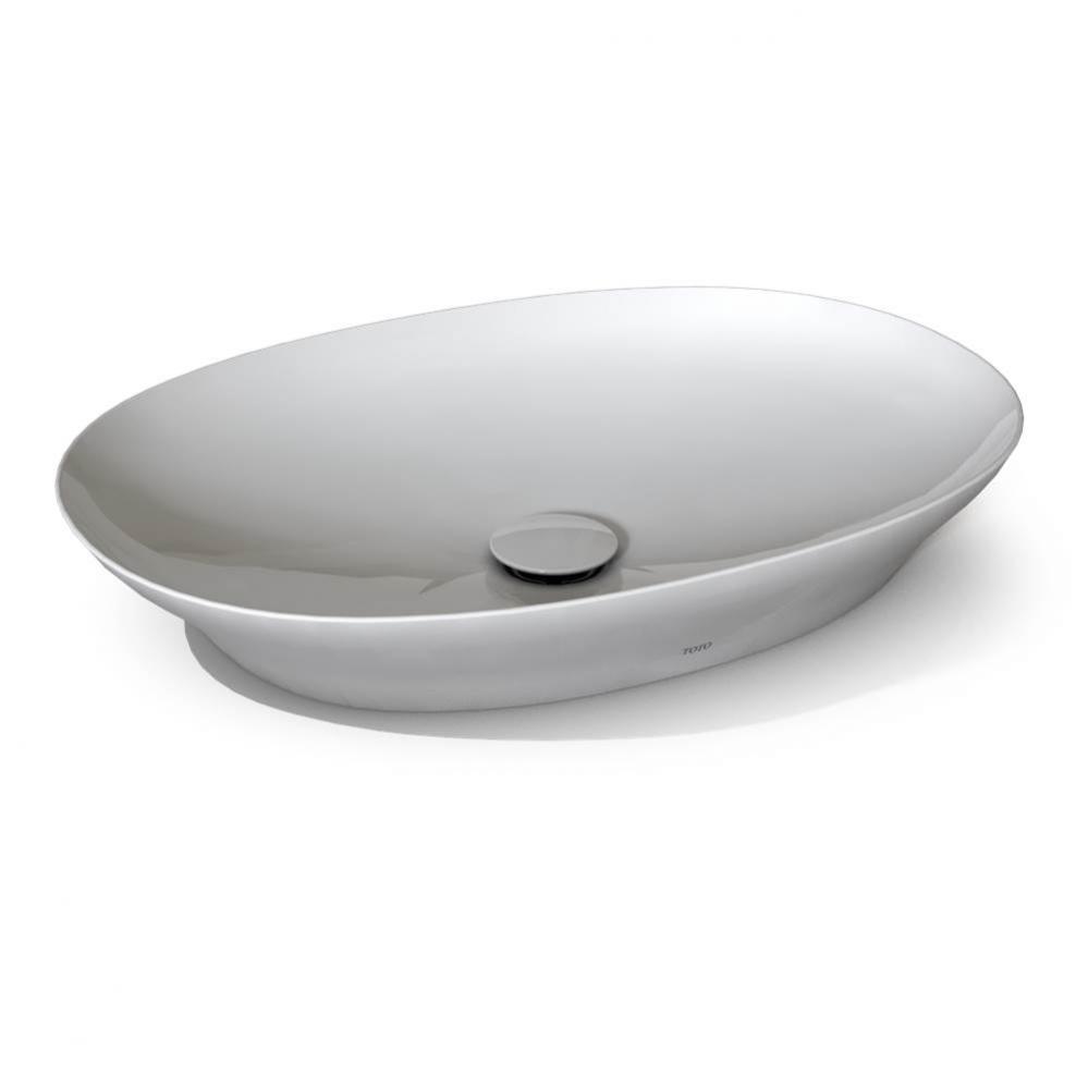 Toto® Kiwami® Oval 24 Inch Vessel Bathroom Sink With Cefiontect®, Clean Matte