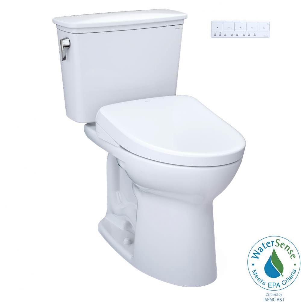 TOTO Drake Transitional WASHLET plus Two-Piece Elongated 1.28 GPF Universal Height TORNADO FLUSH T