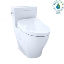 Toto CST626CEFGAT40#01 - Aimes® One-Piece Elongated 1.28 GPF WASHLET® + and Auto Flush Ready Universal Height Ski