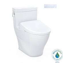 Toto MW6244736CEFGA#01 - TOTO WASHLET plus Legato One-Piece Elongated 1.28 GPF Toilet with Auto Flush S7A Contemporary Bide