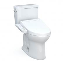 Toto MW7763074CSG#01 - Toto® Drake® Washlet®+ Two-Piece Elongated 1.6 Gpf Tornado Flush® Toilet With