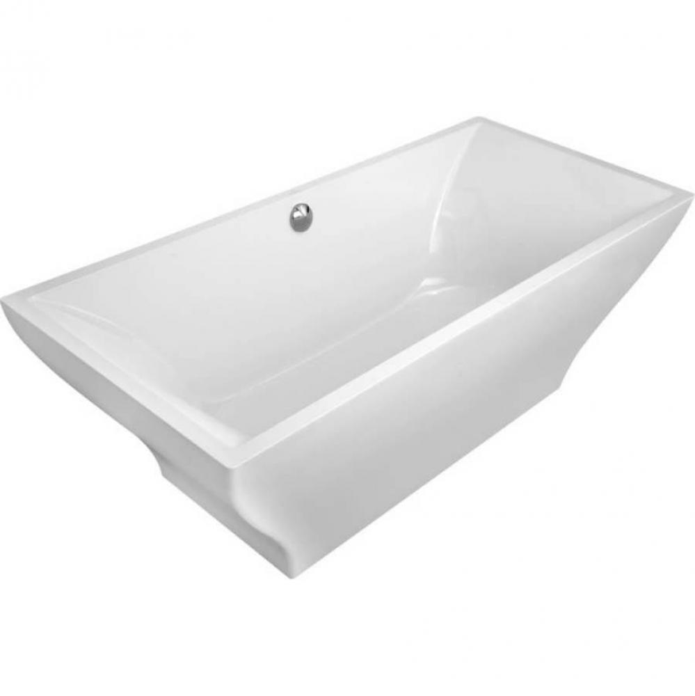 La Belle, free-standing tub, 70 7/8'' x 31 1/2'', white on white