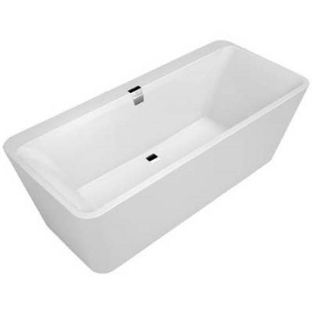 Squaro Edge 12 free-standing tub,  70 7/8'' x 31 1/2'', white on white