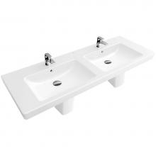 Villeroy and Boch 7175U401 - Subway Vanity double washbasin 51 1/8'' x 18 1/2'' (1300 x 470 mm)