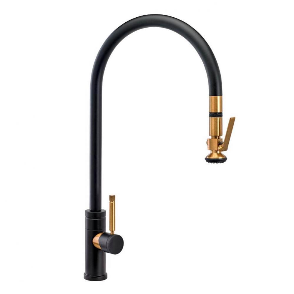 Waterstone Industrial Extended Reach PLP Pulldown Faucet - Lever Sprayer