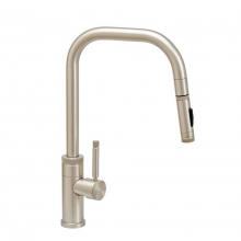 Waterstone 10220-CH - Waterstone Fulton Industrial PLP Pulldown Faucet - Angled Spout - Toggle Sprayer