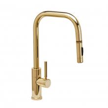 Waterstone 10320-CH - Waterstone Fulton Modern PLP Pulldown Faucet - Angled Spout - Toggle Sprayer
