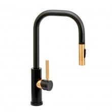 Waterstone 10330-CH - Waterstone Fulton Modern Prep Size PLP Pulldown Faucet - Toggle Sprayer