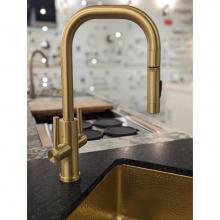 Waterstone 10332-CD - Fulton Modern Prep Size 2 Handle Plp Pulldown Faucet - Toggle Sprayer