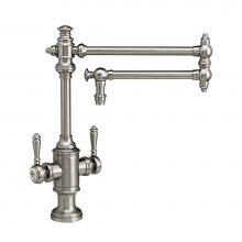Waterstone 8010-18-CH - Waterstone Towson Two Handle Kitchen Faucet - 18'' Articulated Spout