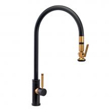 Waterstone 9700-CH - Waterstone Industrial Extended Reach PLP Pulldown Faucet - Lever Sprayer