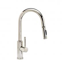 Waterstone 9910-CH - Waterstone Industrial Prep Size PLP Pulldown Faucet - Toggle Sprayer - Angled Spout