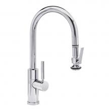 Waterstone 9980-CH - Waterstone Modern Prep Size PLP Pulldown Faucet - Lever Sprayer