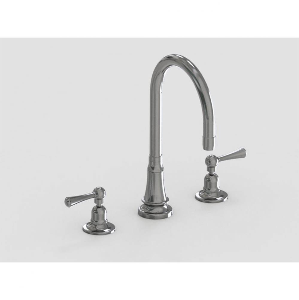 Deck Mount 7'' Swivel Bar Faucet Spout with Metal Lever