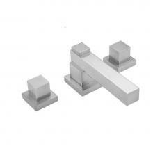 Jaclo 5204-836-WH - CUBIX® Faucet with Cube Handles and Fully Polished and Plated Pop-Up Drain
