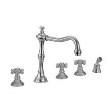 Jaclo 9930-T678-A-TRIM-PCH - Roaring 20's Roman Tub Set with Ball Cross Handles and Angled Handshower