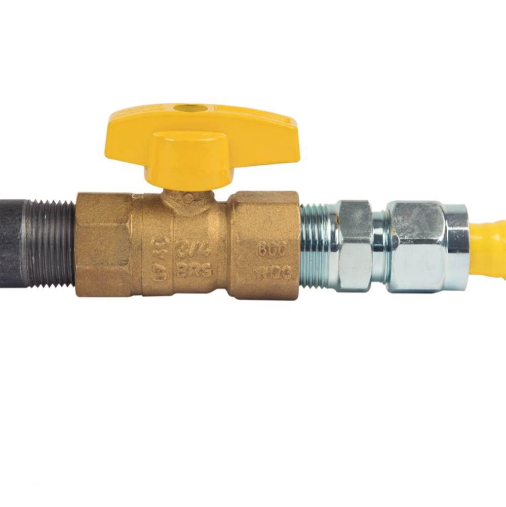 Gas Ball Valve 3/4'' Fip X 3/4'' Fip