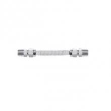 Brasscraft CSSD47-18 - CSS GAS CONN 1/2'' OD X 1/2'' MIP X 3/8'' MIP X 18''