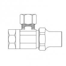 Brasscraft SR07X C - MT LSKEY ANG VAL 1/2FIP X 1/4OD CMP CHR