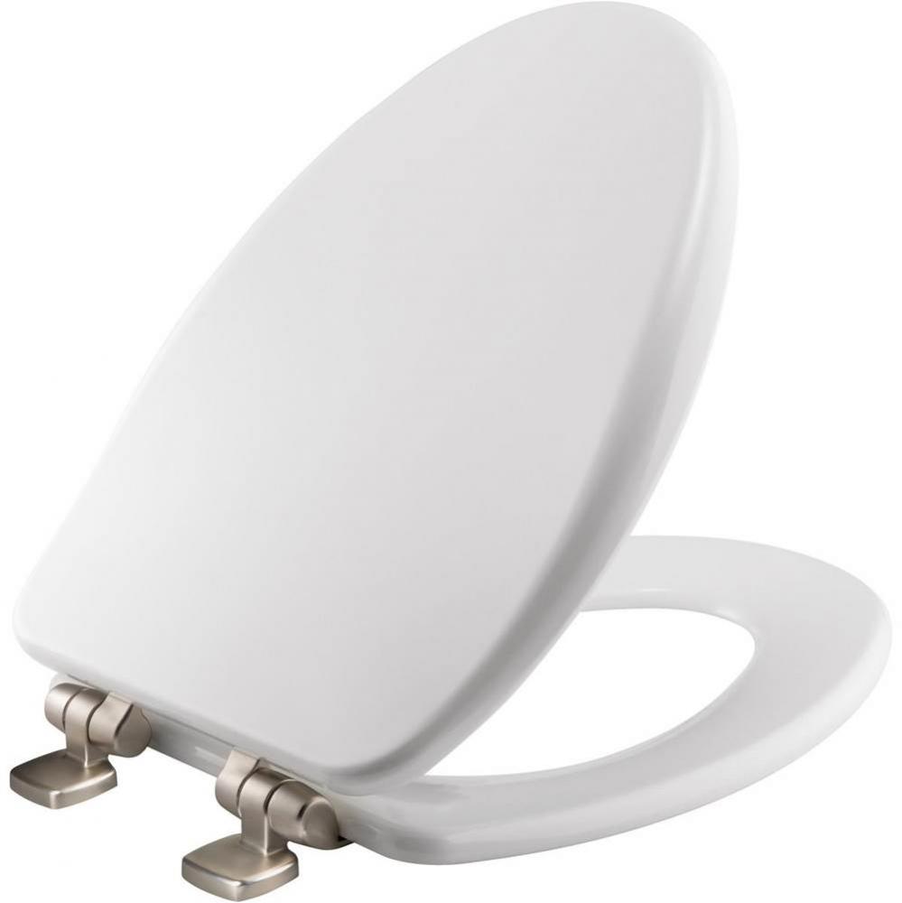 Bemis Alesio™ Elongated High Density™ Enameled Wood Toilet Seat in White with STA-TITE® S