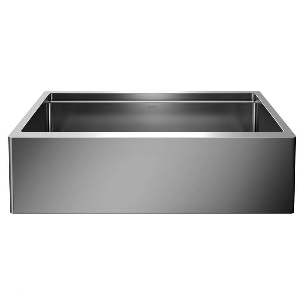 Quatrus R15 Ergon 33'' Single Bowl Apron-Front Stainless Steel Farmhouse Sink