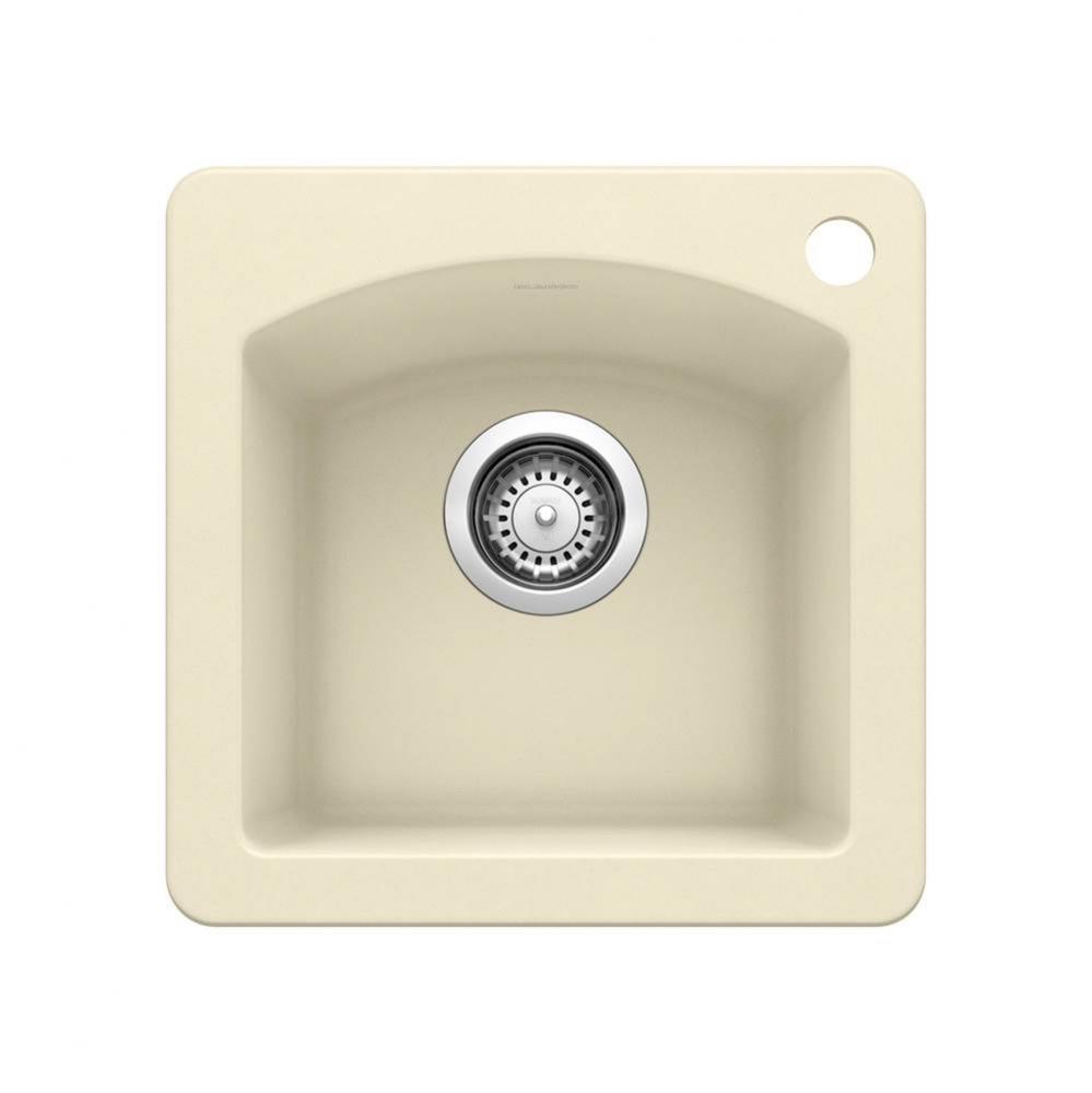 Diamond Bar Sink Dual Mount - Biscuit