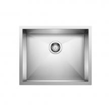 Blanco 516210 - Precision R0 22'' Single Bowl Undermount Stainless Steel Kitchen Sink