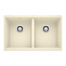 Blanco 516321 - Precis Equal Double Bowl - Biscuit